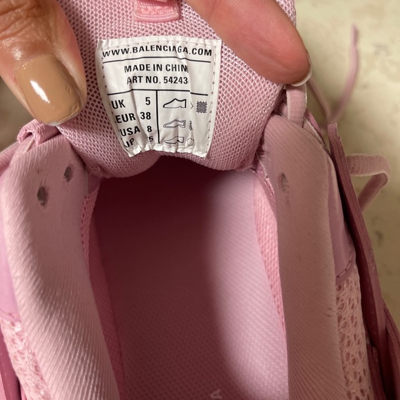 Balenciaga track sneakers faded Pink Size 8 Euro 38 - Picture 9 of 17